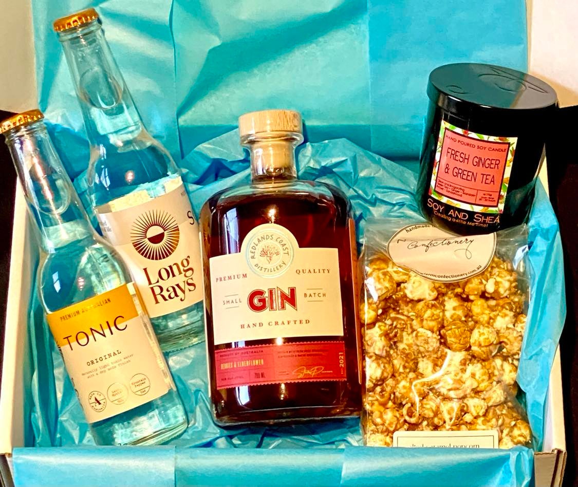 Gin pamper gift box redlands coast distillery 2 2 christine place